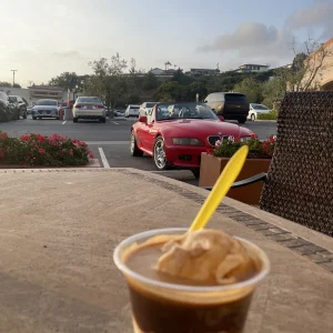 Affogato at sunset